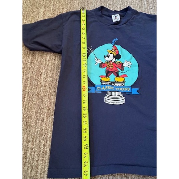 Walt Disney T-Shirt Adult L Blue Classic Toons Magic Music Days Vintage USA - Picture 4 of 7